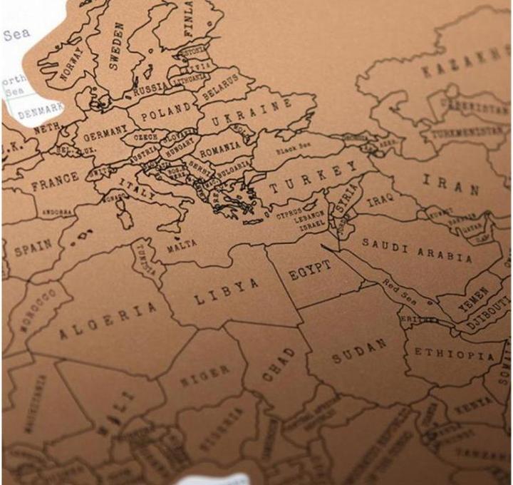 Immagine prodotto TOP Mappa del mondo da grattare (52 x 88 cm)