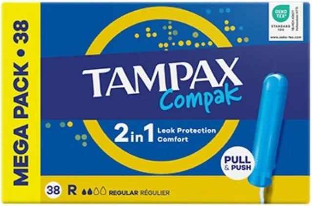 Produktbild Tampax COMPAK tampón regular 38 u (38x, Normal)