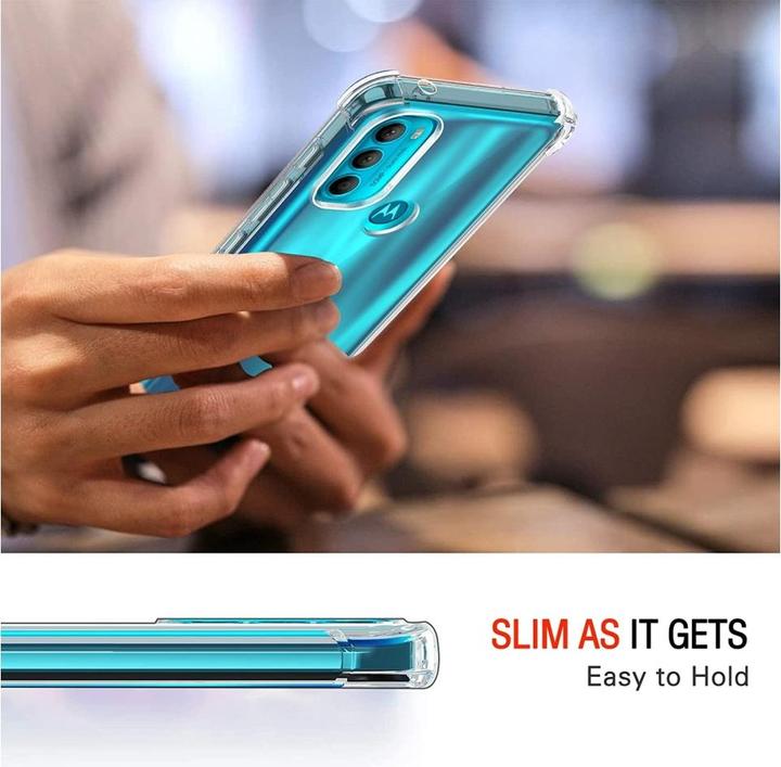 Actual product image Screenguard Motorola Moto G71 5G Case Crystal Soft Airbag Bumper (Motorola Moto G71 5G)