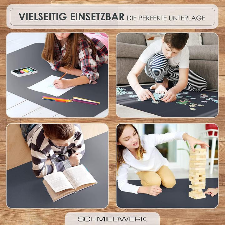 Image du produit Schmiedwerk Kratzfeste Bodenschutzmatte für Bürostühle, Fussbodenheizung geeignet (100 x 120 cm)