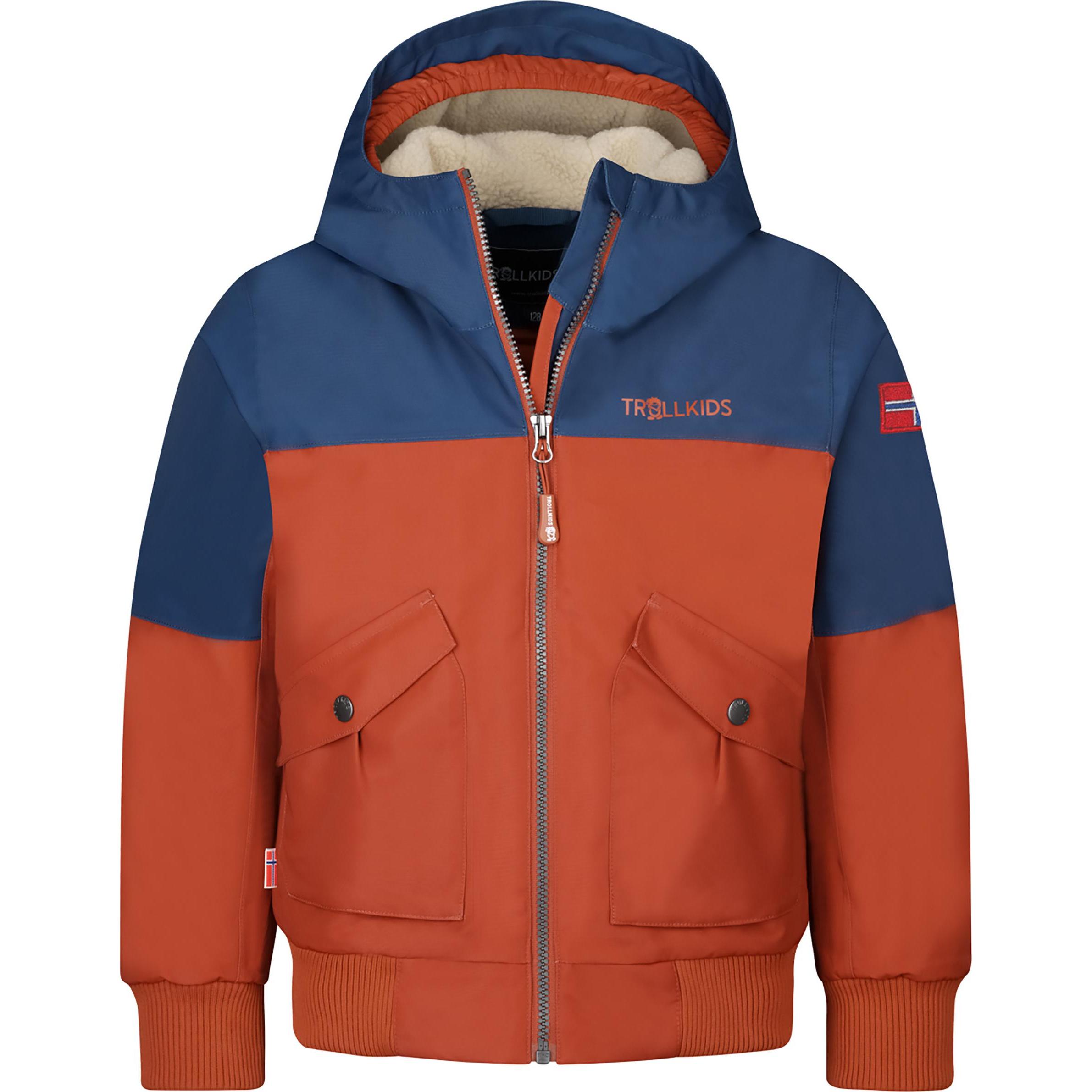 Trollkids, Unisex, Skijacke, Kid's Grimstad Jacket (128), Rot, 128