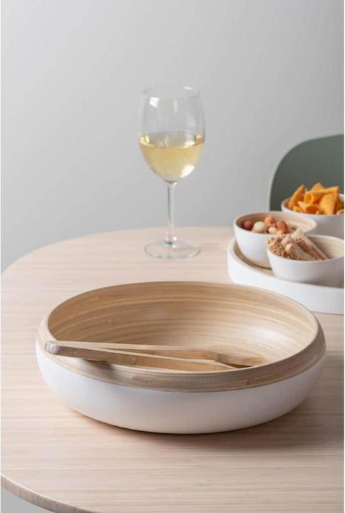 Actual product image present time Salatschüssel Puro Sphere 30 cm, 1 Stück, Weiss (30 cm, 1x)