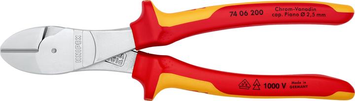 Image du produit Knipex Pince coupante de côté à forte démultiplication (200 mm)