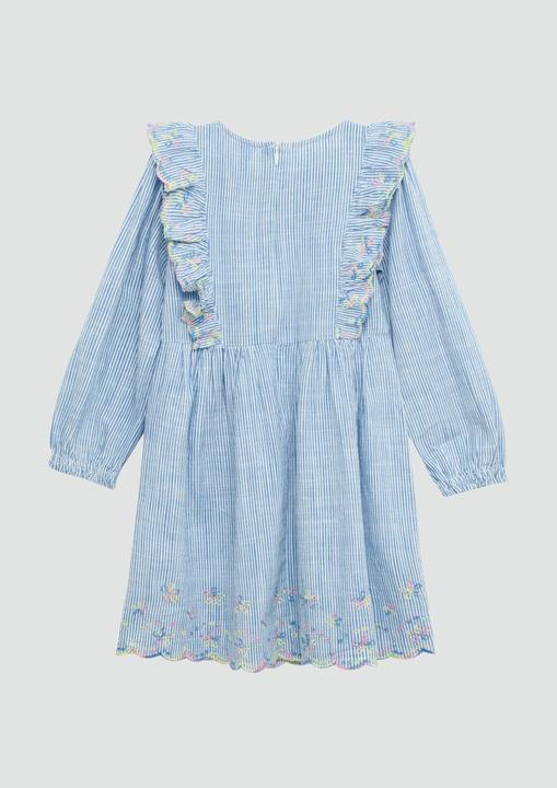 Immagine prodotto S.Oliver Kleid Kurzes Baumwollkleid mit Streifenmuster und Stickereien (122)