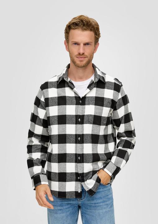 Produktbild s.Oliver Hemd Regular: Karohemd aus Baumwollstretch (XL)