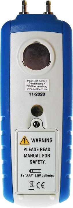 Actual product image Peaktech P 5144 Differential pressure gauge