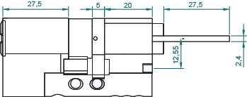 Productafbeelding Danalock M&C verstelbare cilinders, SKG
