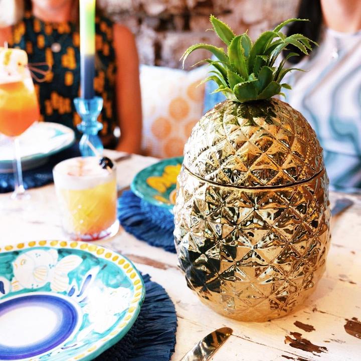 Actual product image TALKING TABLES Pineapple Gold ice bucket