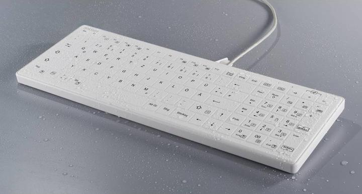 Immagine prodotto Renkforce RF-WPIK-500 USB Hygiene-Tastatur Deutsch, QWERTZ, Windows® Weiss Siliko (DE, Cablato)