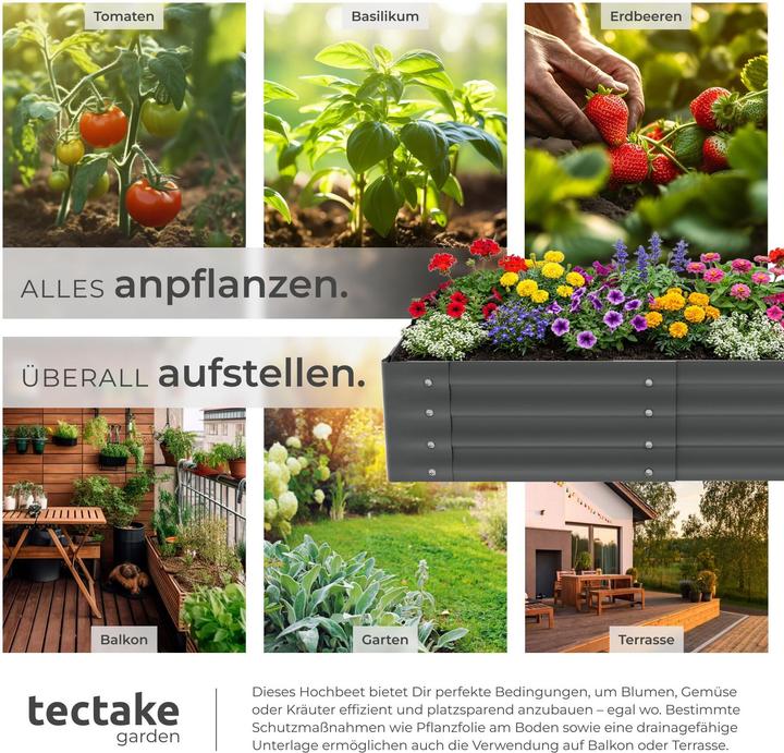 Actual product image tectake Salvia raised bed, galvanized, various sizes