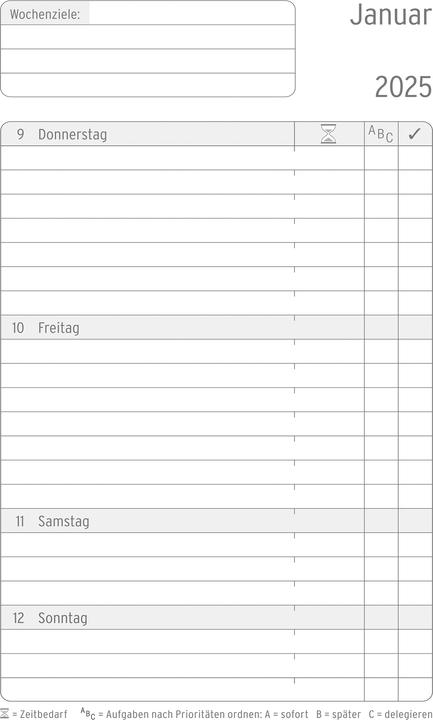 Produktbild Chronoplan Buchkalender (A6, Deutsch)