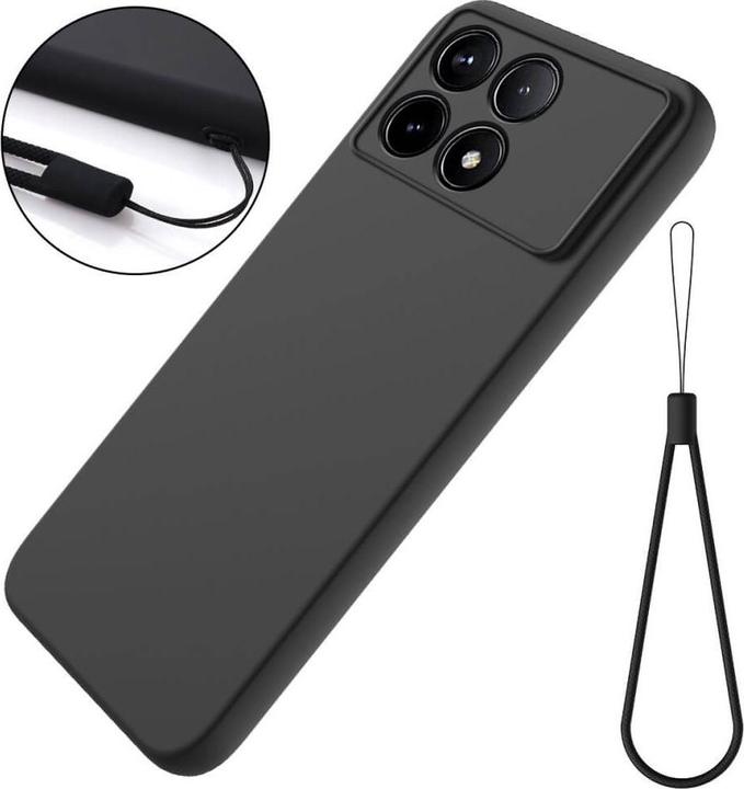 Image du produit Cover-Discount Xiaomi Poco X6 Pro - Housse en caoutchouc silicone noir (Xiaomi Poco X6 Pro)