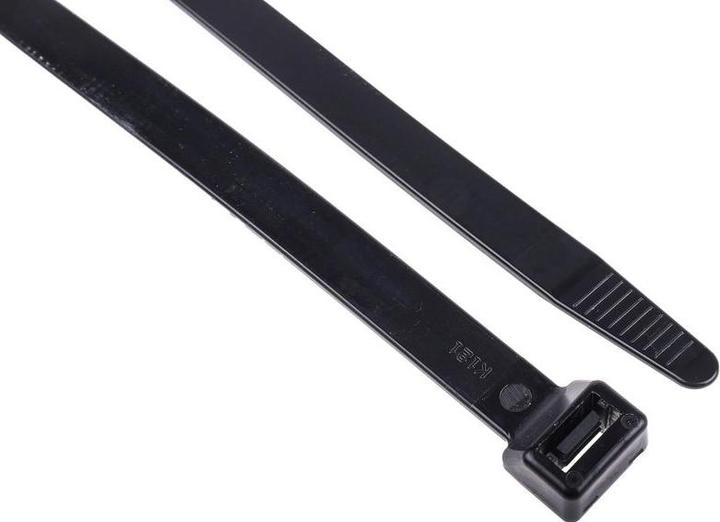 Produktbild RS PRO Cable Tie 550x12.7 Black Nylon 66 (Kunststoffkabelbinder, 550 mm, 100 Stk.)