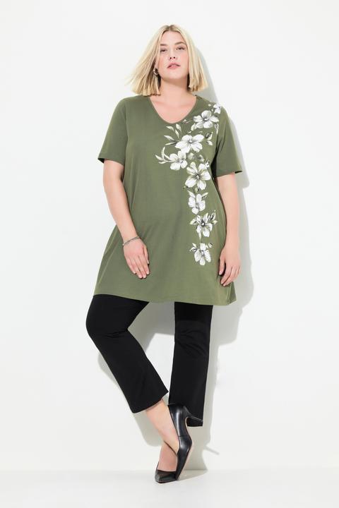 Produktbild Ulla Popken Longshirt, A-Linie, Motivdruck (58)