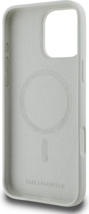 Produktbild Karl Lagerfeld iPhone 16 Pro Max Liquid Silicone K&CH Heads MagSafe Case (Apple iPhone 16 Pro Max)