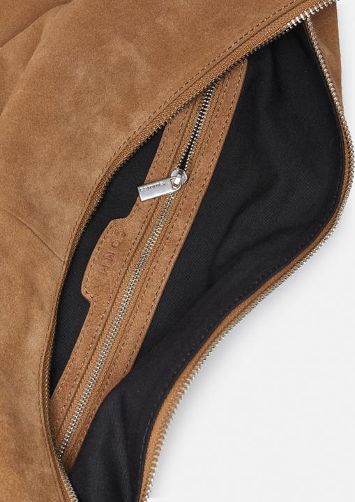 Immagine prodotto Comma XXL Statement-Hobo-Bag aus weichem Veloursleder mit Nappa-Ledergriff