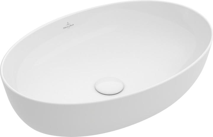 Actual product image Villeroy & Boch Countertop washbasin Artis 61 cm white with CeramicPlus coating 419861R1 (410 mm, 610 mm)
