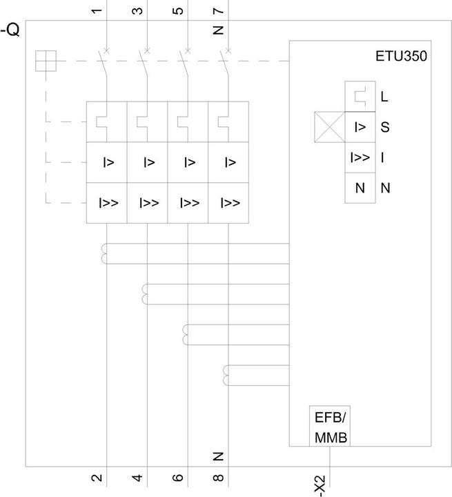 Immagine prodotto Siemens Interruttore automatico 400A 4p 150-400A/In 3VA6440-5HN41-2AA0