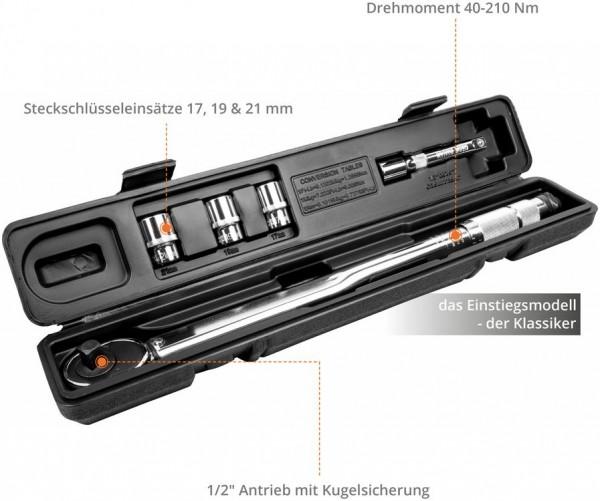 Produktbild Güde Drehmomentschlüssel Set (1/2", 40 Nm, 210 Nm)