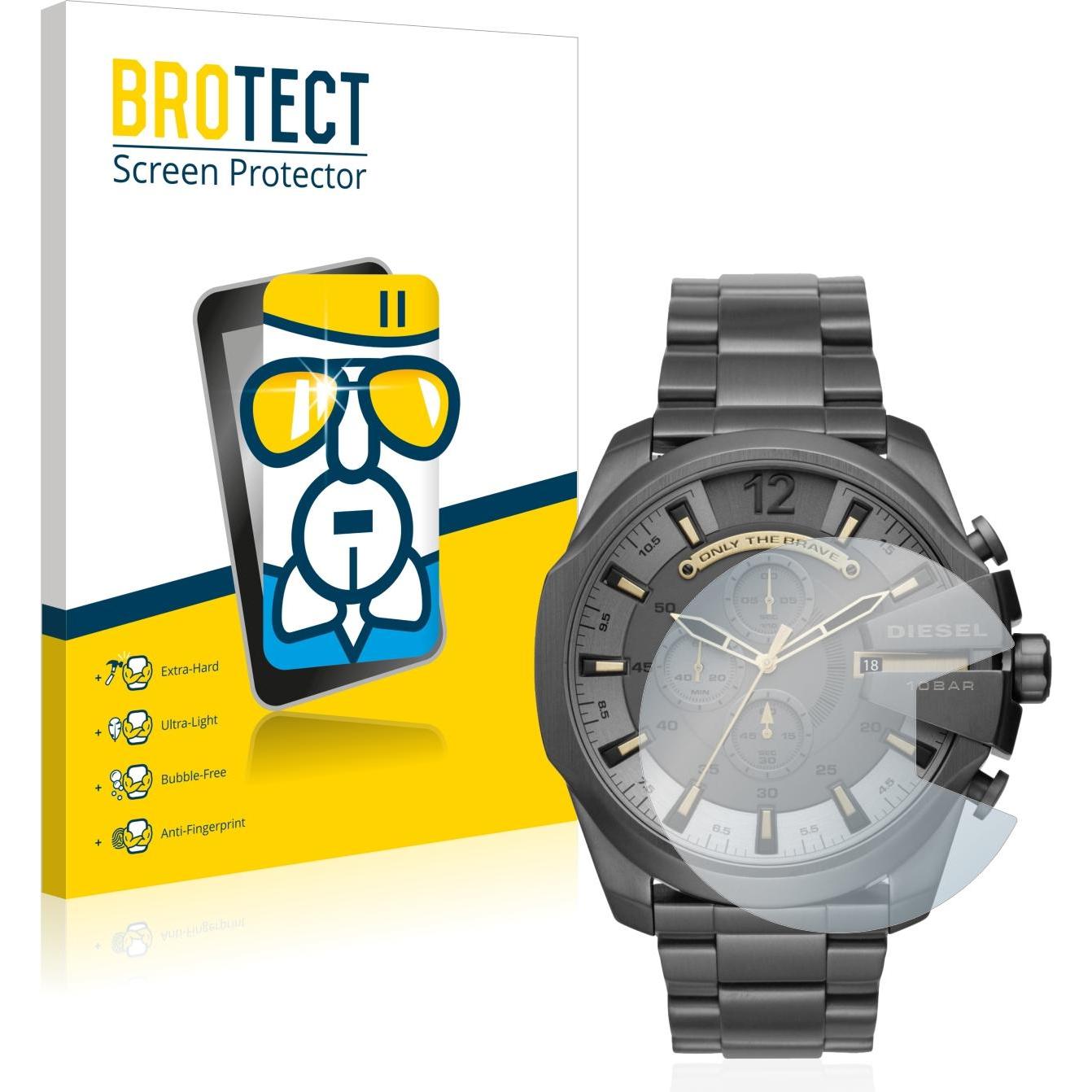 BROTECT AirGlass Panzerglasfolie, Smartwatch Schutzfolie, Transparent