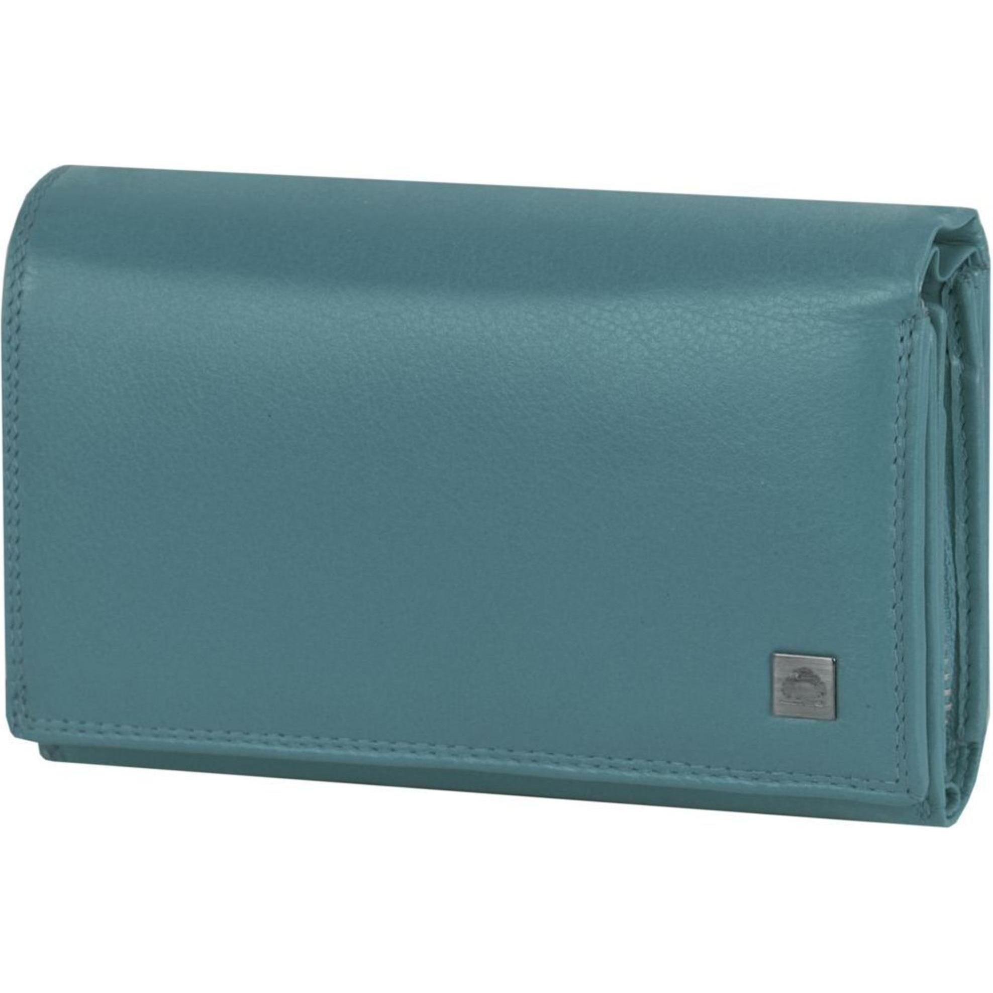 Thumbnail - Greenburry, Damen, Portemonnaie, Spongy Geldbörse Leder 15,5 cm, Türkis