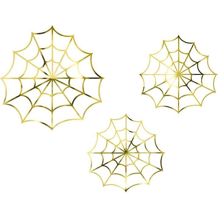 Partydeco Spinnen-Netz Papierdeko Halloween