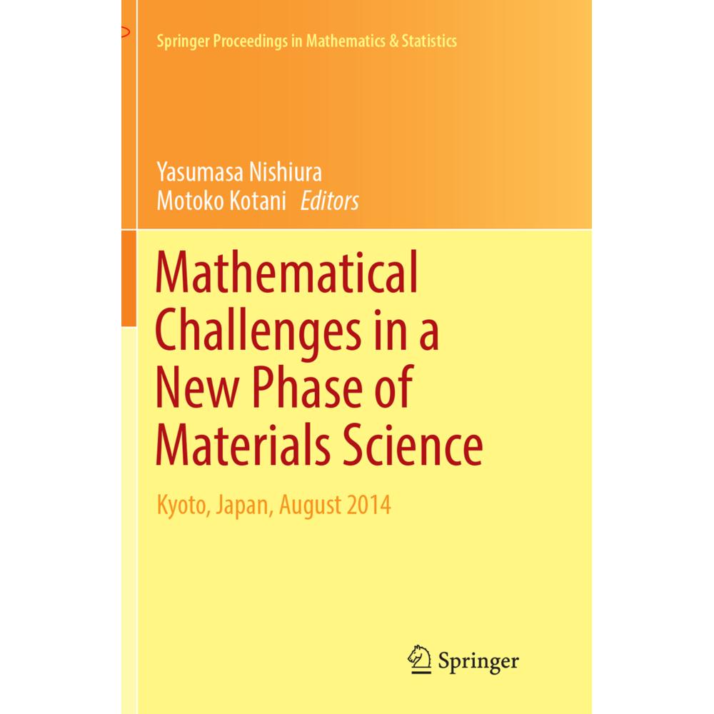 Mathematical Challenges in a New Phase of Materials Science, Fachbücher von Motoko Kotani, Yasumasa Nishiura