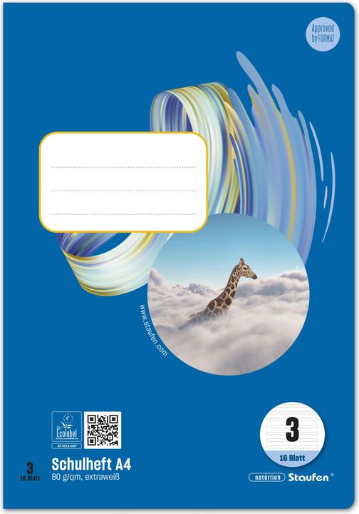 Actual product image Ursus Exercise book 3rd school year (A4, Lined, Soft cover)