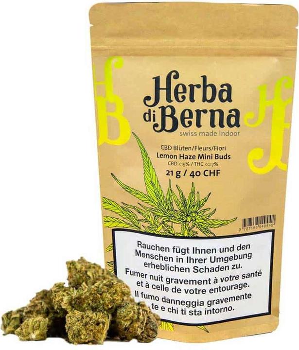 Herba di Berna Lemon Haze Mini-Buds 21g (21 g, Indoor)
