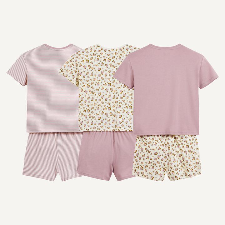 Actual product image La Redoute Collections 3er-Pack Kurzpyjamas (140)