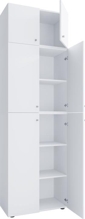 Produktbild VCM Büroschrank Aktenschrank Lona 5-fach Aufsatz Drehtüren (70 x 39 x 223 cm)