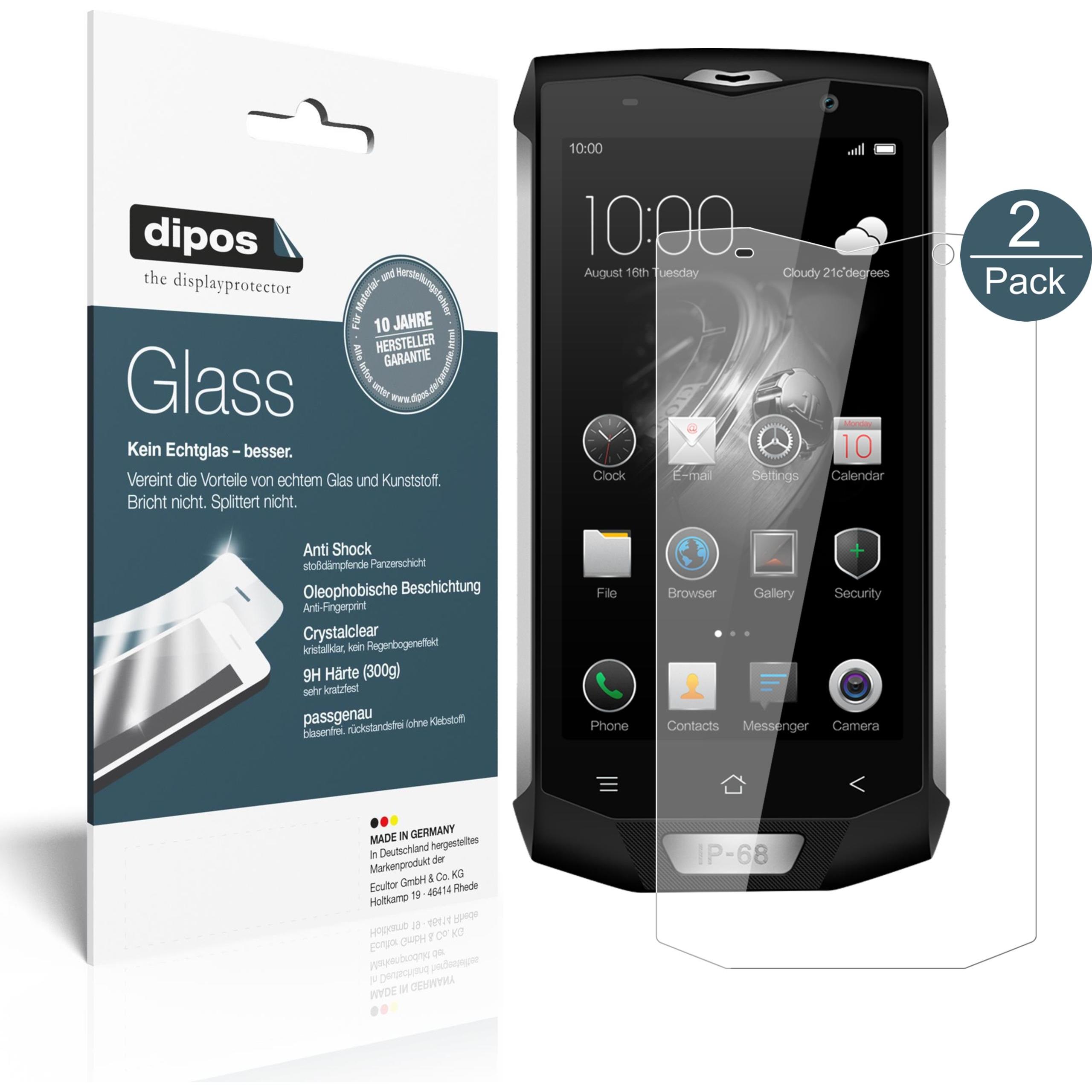 Dipos Displayschutz Anti-Shock (1 Stück, Blackview BV8000 Pro), Smartphone Schutzfolie, Transparent