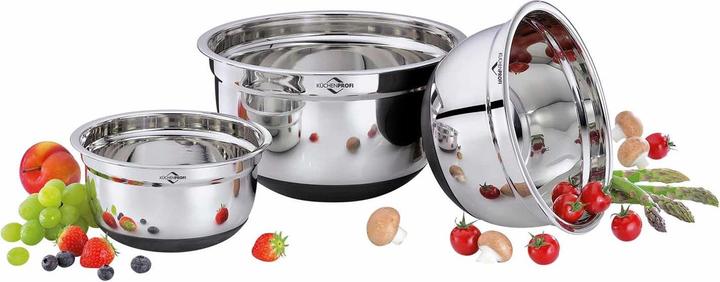 Image du produit Küchenprofi Set de bols à mélanger antidérapants 3 pcs. 16 cm, 20 cm et 24 cm (3 x)