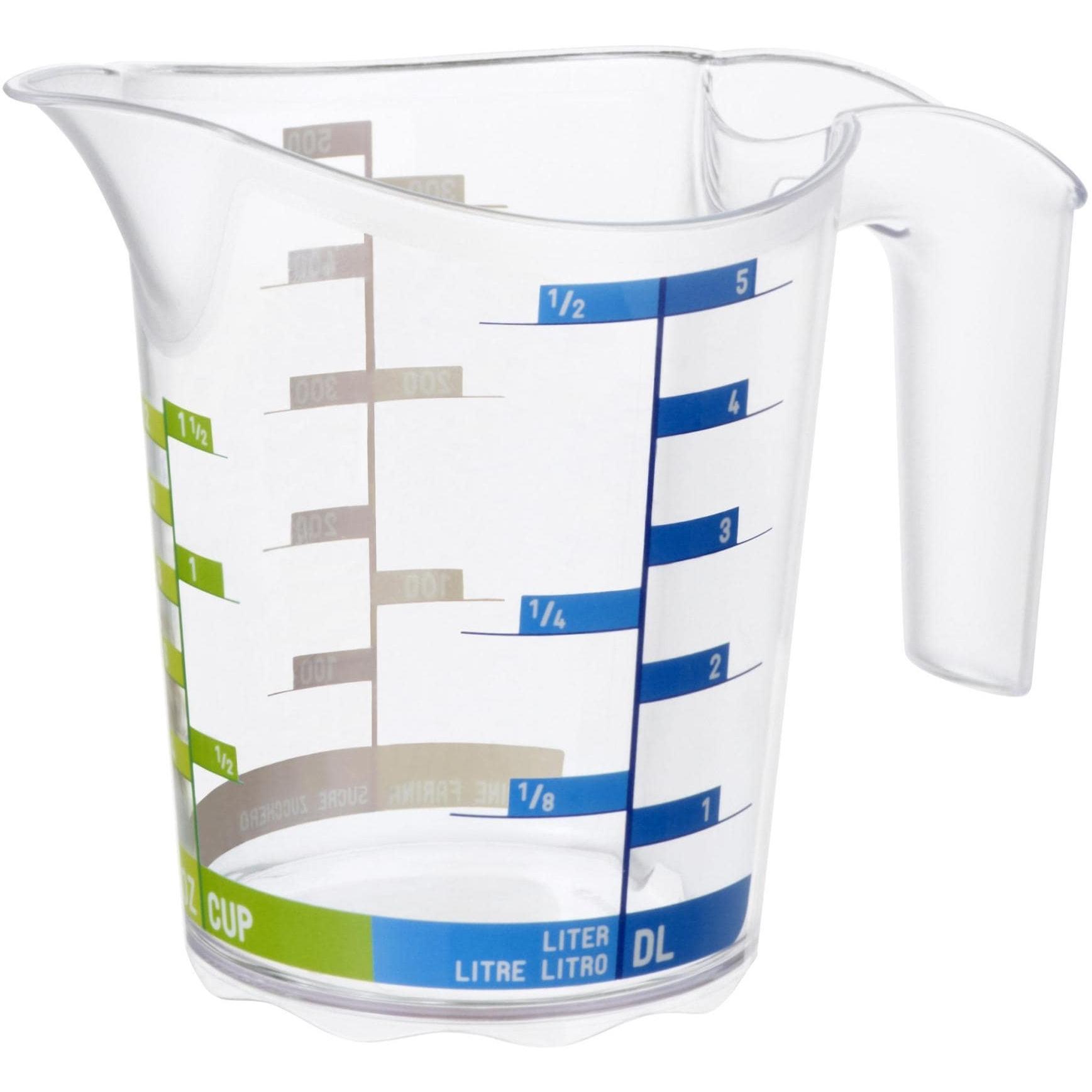Rotho Messbecher Domino Dekor, Messbecher, Transparent