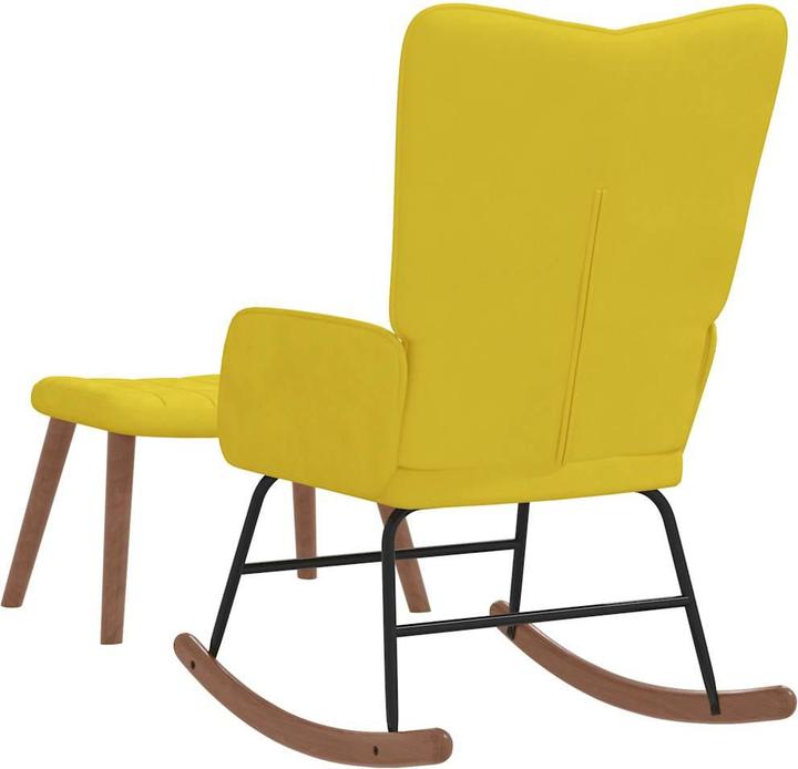 Actual product image vidaXL Schaukelstuhl mit Hocker