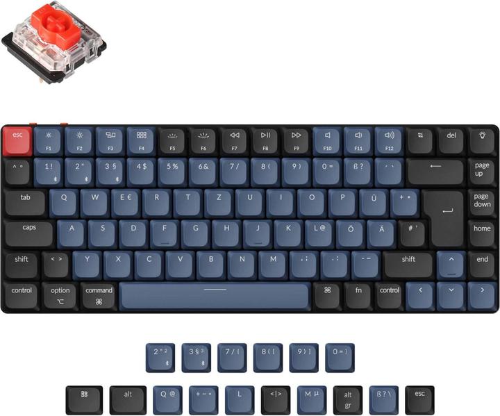 Actual product image Keychron Key K3Pro 75% Low RGB Key Red H K3P-H1-EN (DE, Wireless)