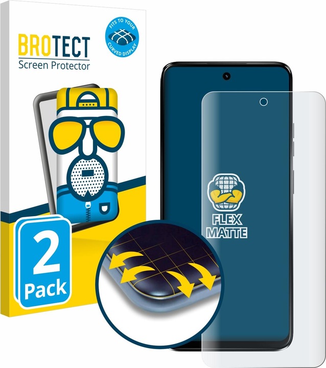 Actual product image BROTECT Full-Screen Protector Matte (2 Piece, Motorola Moto G34)