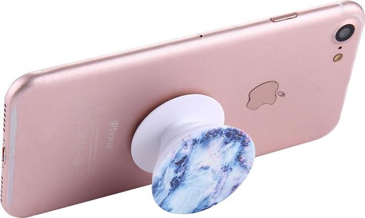 Actual product image Cover-Discount Universal - Multifunction Smartphone Stand Marble blue