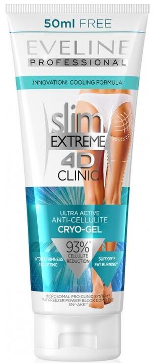 Image du produit Eveline Cosmétiques - Slim Extreme 4D Clinic Ultra Active Anti-Cellulite Cryo-Gel - Gel Raffermissant Avec (Gel pour le corps, 250 ml)