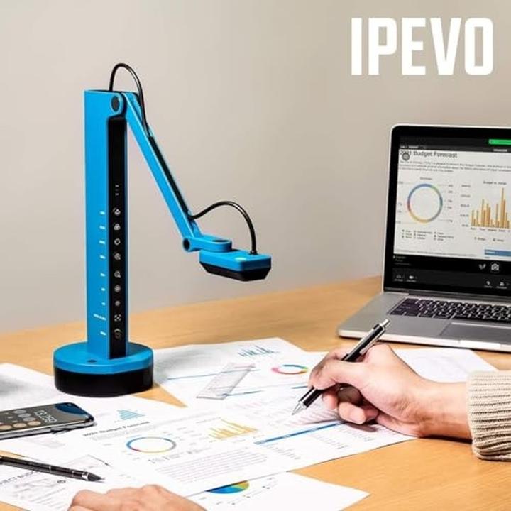 Image du produit Ipevo DOK VZ-X USB/HDMI/WLAN 8MP micro lumière batterie bleue