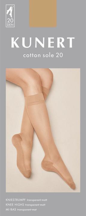 Kunert Cotton Sole 20 (Lot de 3) Mi-bas fins, couleur 088 marine, taille 35-38