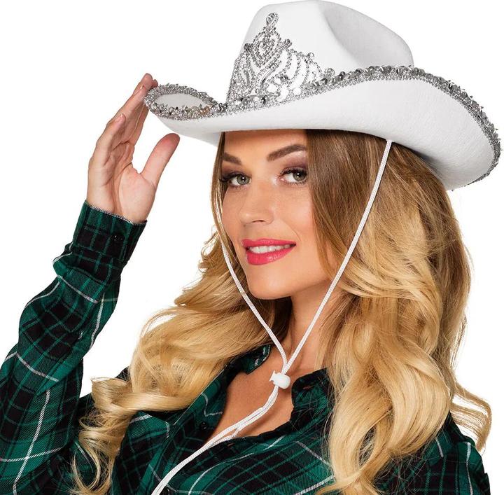 Immagine prodotto Boland Cappello da cowgirl con diadema di strass