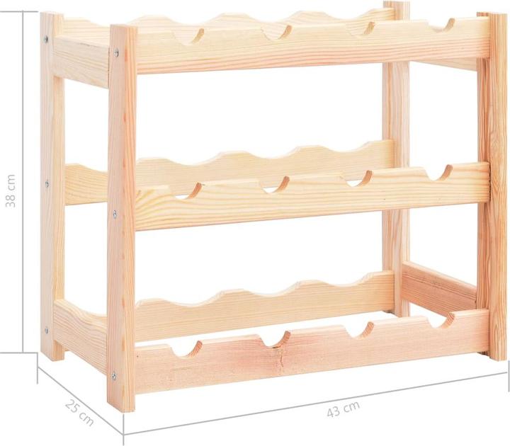 Immagine prodotto vidaXL Darb (43 x 25 x 38 cm, 12 Fl.)