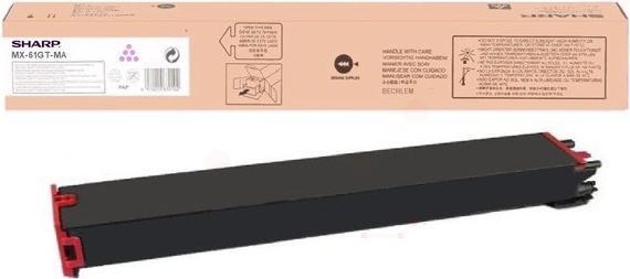 Actual product image Sharp MX61GTMA Toner Cartridge (e) Original (M)