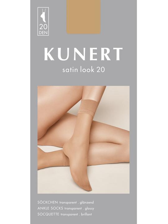 Image du produit Kunert Satin Look (Lot de 3) Socquettes, couleur 050 noir, taille 35-38 (Une unité par pack, 35 - 38)