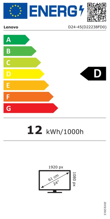 Energie-Label Lenovo D24-45 (1920 x 1080 Pixel, 23.80")