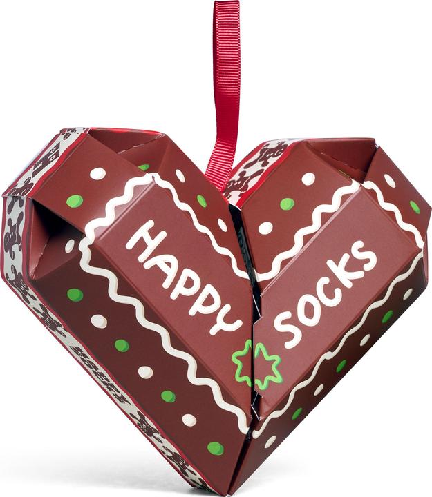 Actual product image Happy Socks 2-Pack Gingerbread Heart Socks Gift Set (pack of 2, 36 - 40)