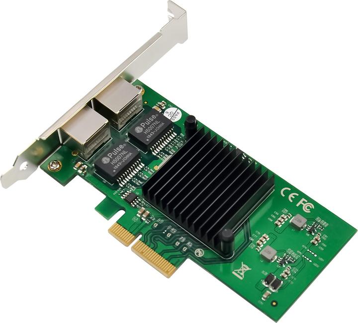 Immagine prodotto InLine Dual-Gigabit Netzwerkkarte (Ethernet, Mini PCI Express, PCIe)