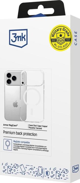 Immagine prodotto 3MK - Armor Clear MagCase - iPhone 17 Pro - Trasparente (Apple iPhone 17 Pro)