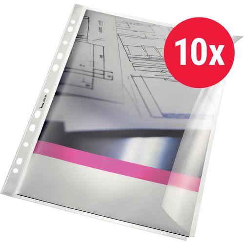 Image du produit Bene Pochettes ouverture latérale A4 Transparent 120 microns (A4, 10x)